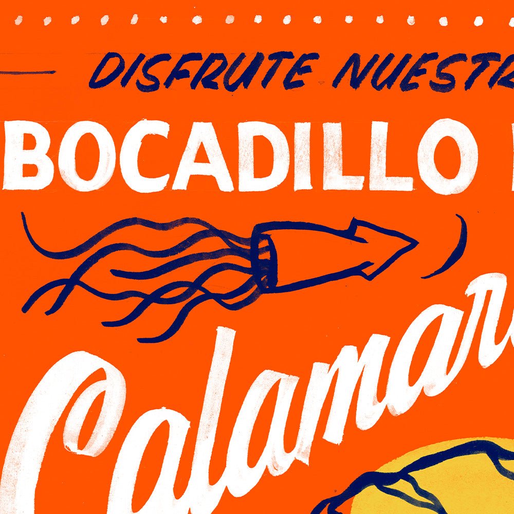 Bocadillo de Calamares Impresión Giclée