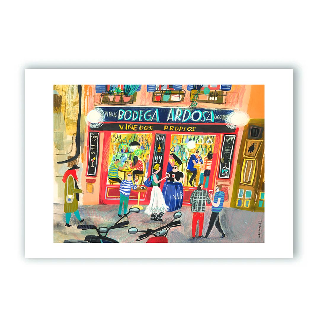 Bodega de la Ardosa Horizontal Impresión Giclée
