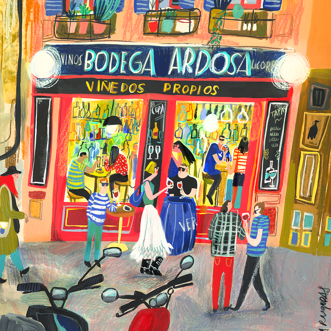 Bodega de la Ardosa Impression giclée verticale