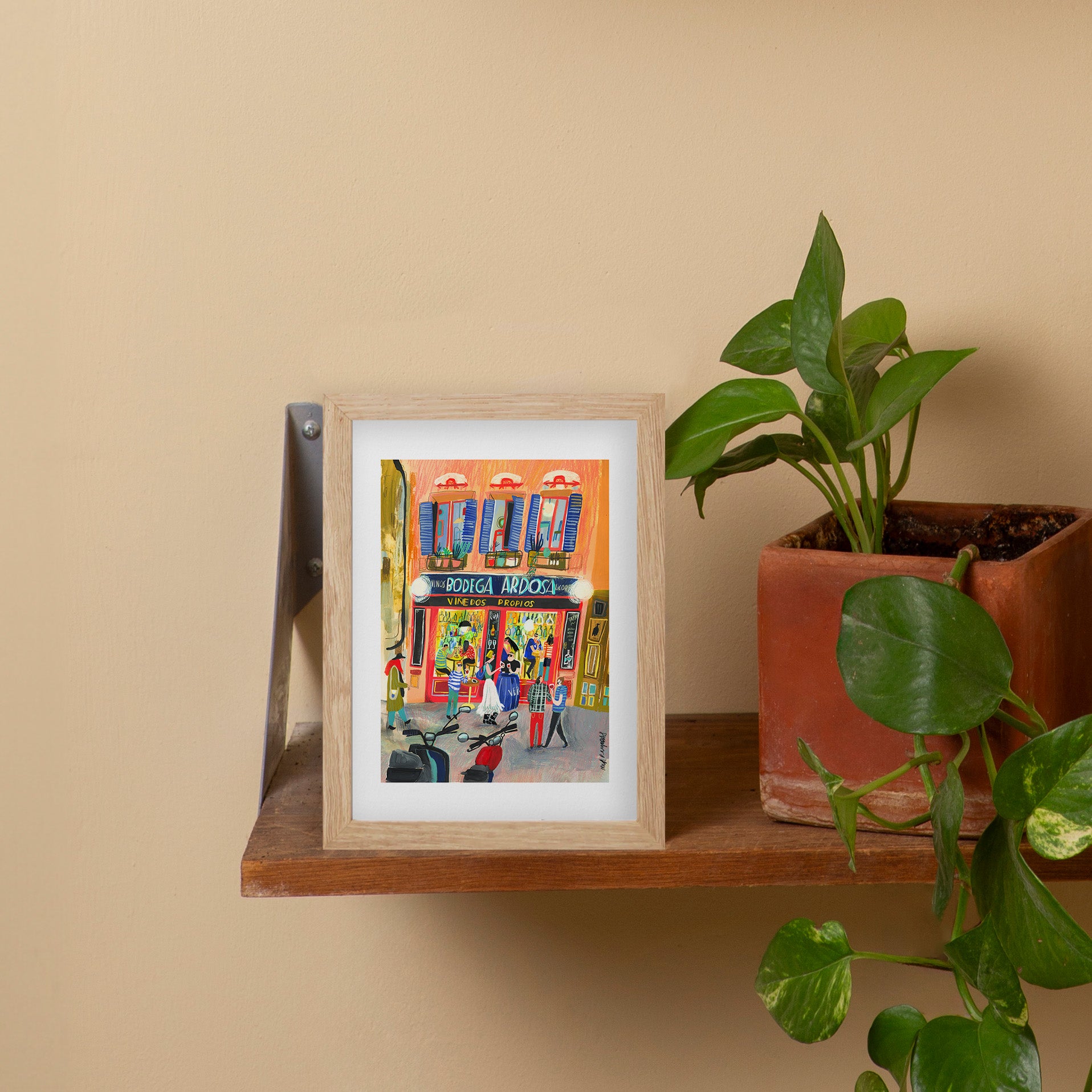 Bodega de la Ardosa Vertical Giclée Print