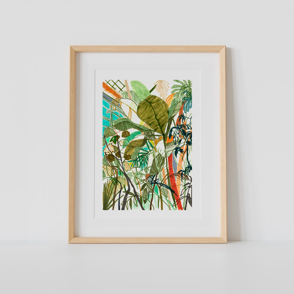 Jardín Botánico Impresión Giclée