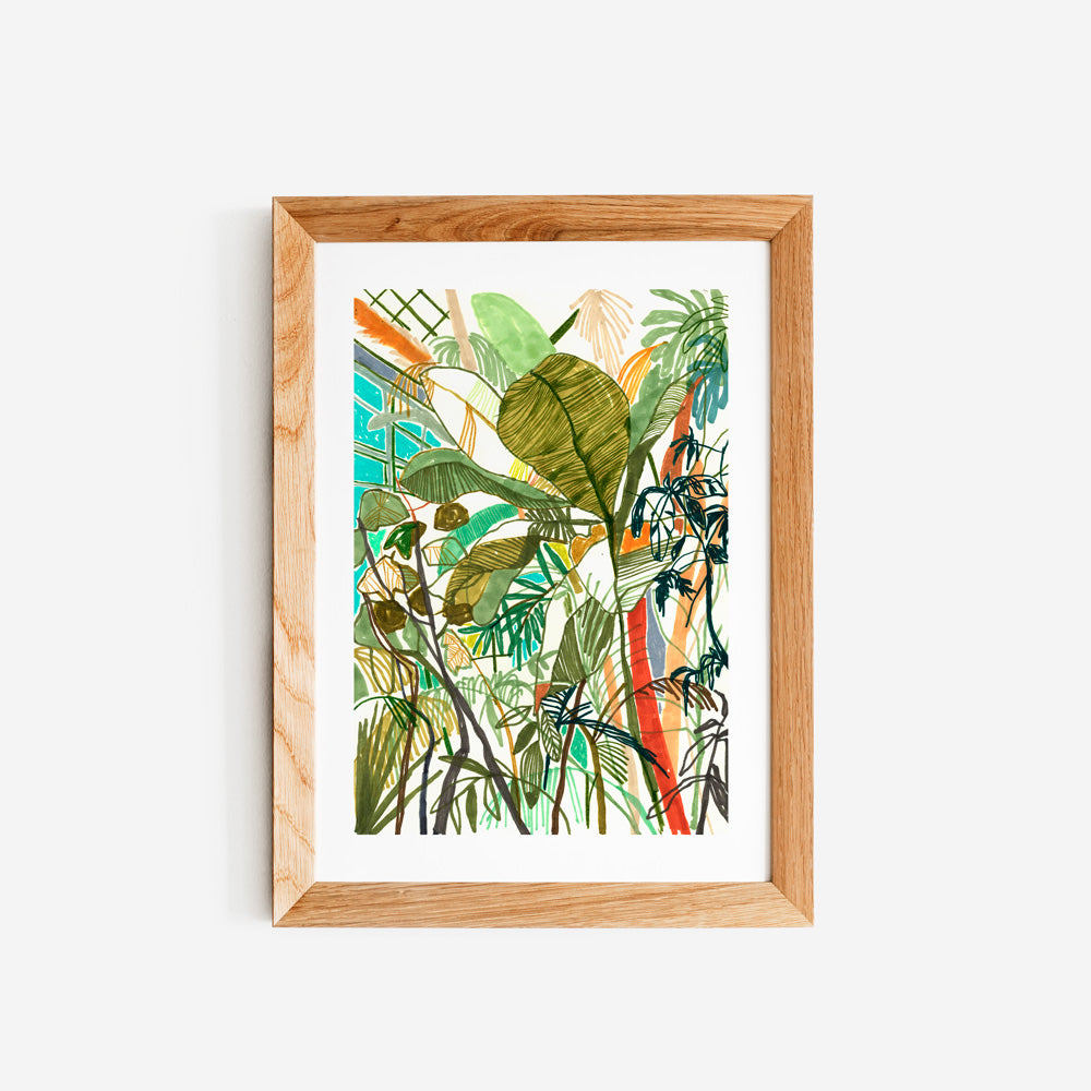 Jardín Botánico Impresión Giclée