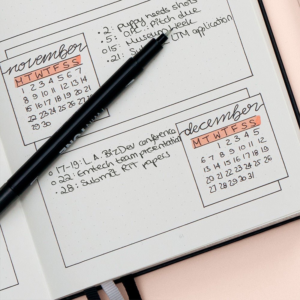 Bullet Journal Edit.2 Medium A5 Dot Grid Black