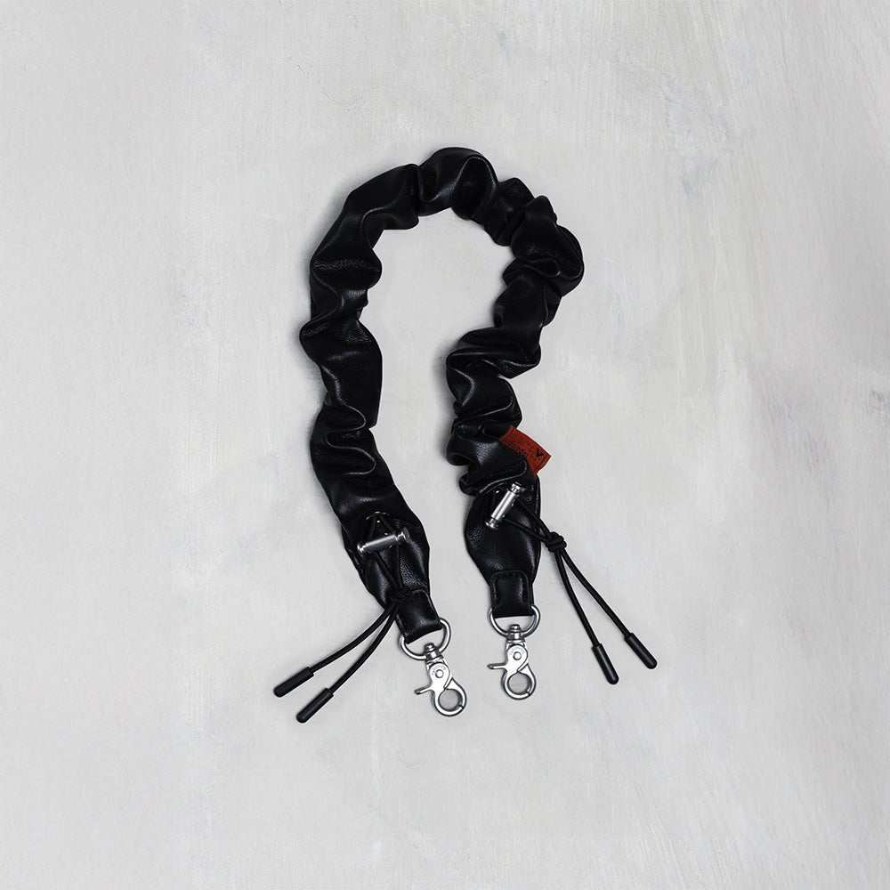 Bungee Wrist Strap Black Synthetic Leather