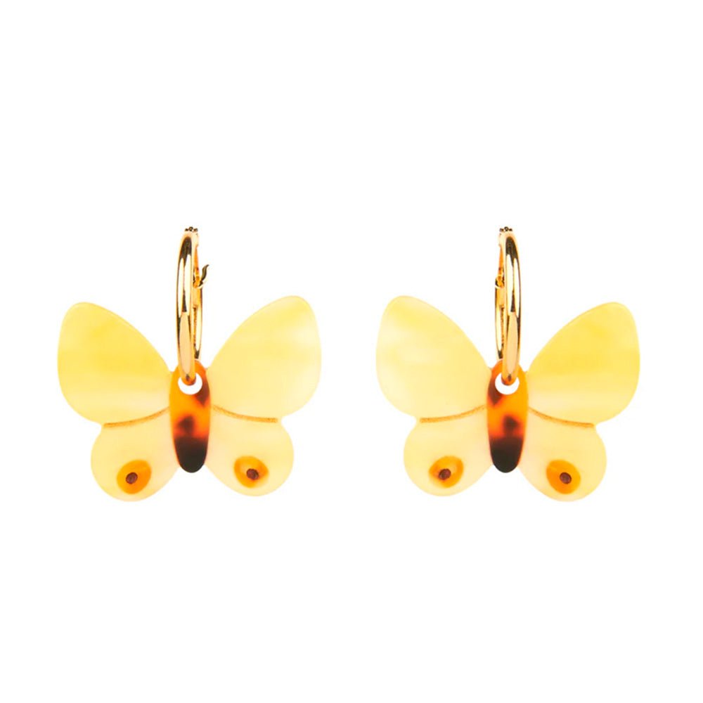 Pendientes Mariposa Amarilla