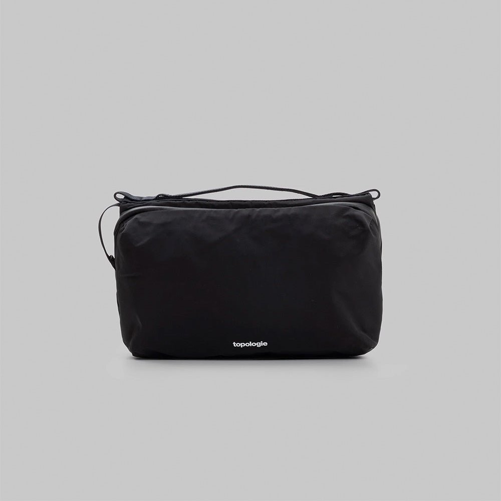 Bottle Sacoche Large Black Tech Sateen