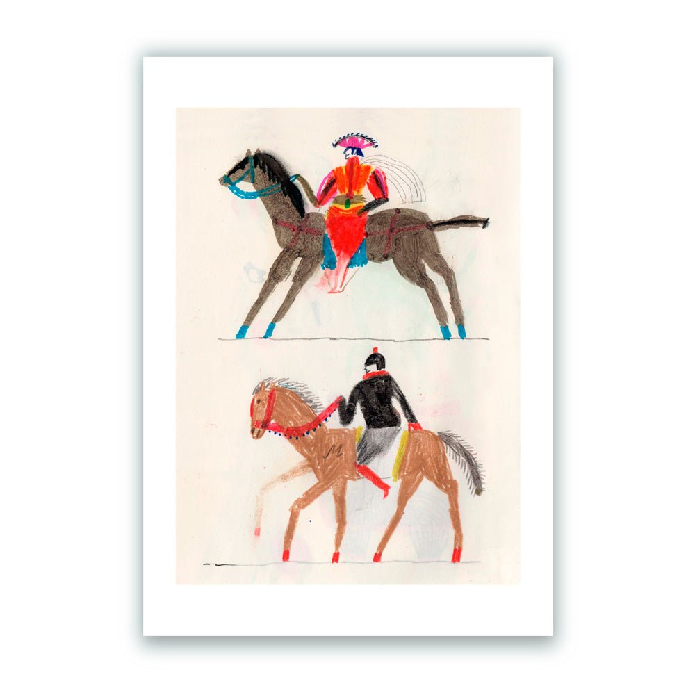 Caballeros 1 Giclée Print A4