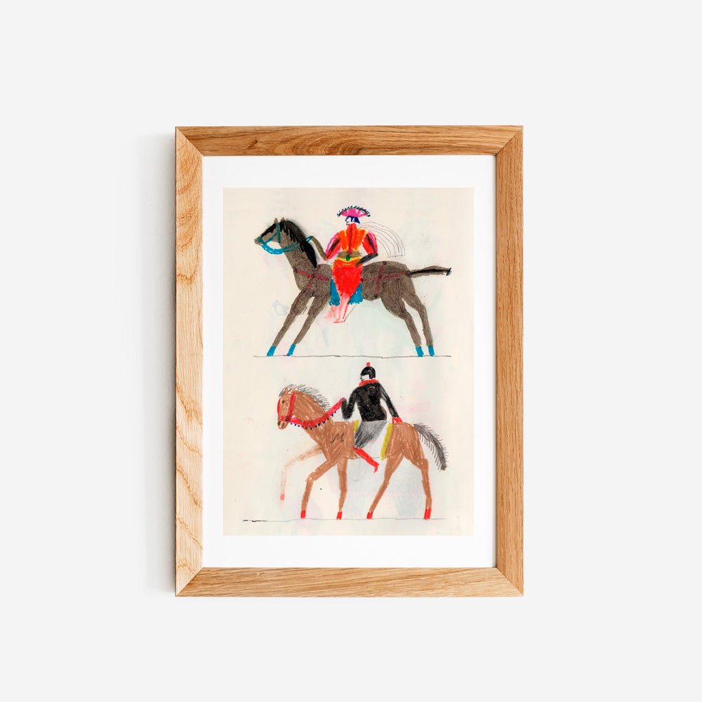 Caballeros 1 Giclée Print A4