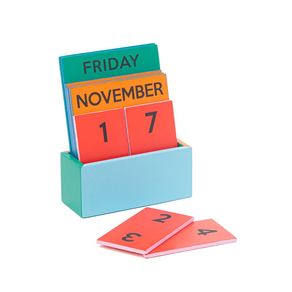 Small Rainbow Wooden Calendar