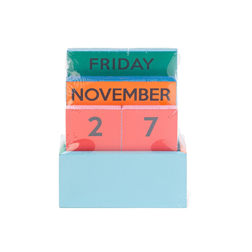 Small Rainbow Wooden Calendar