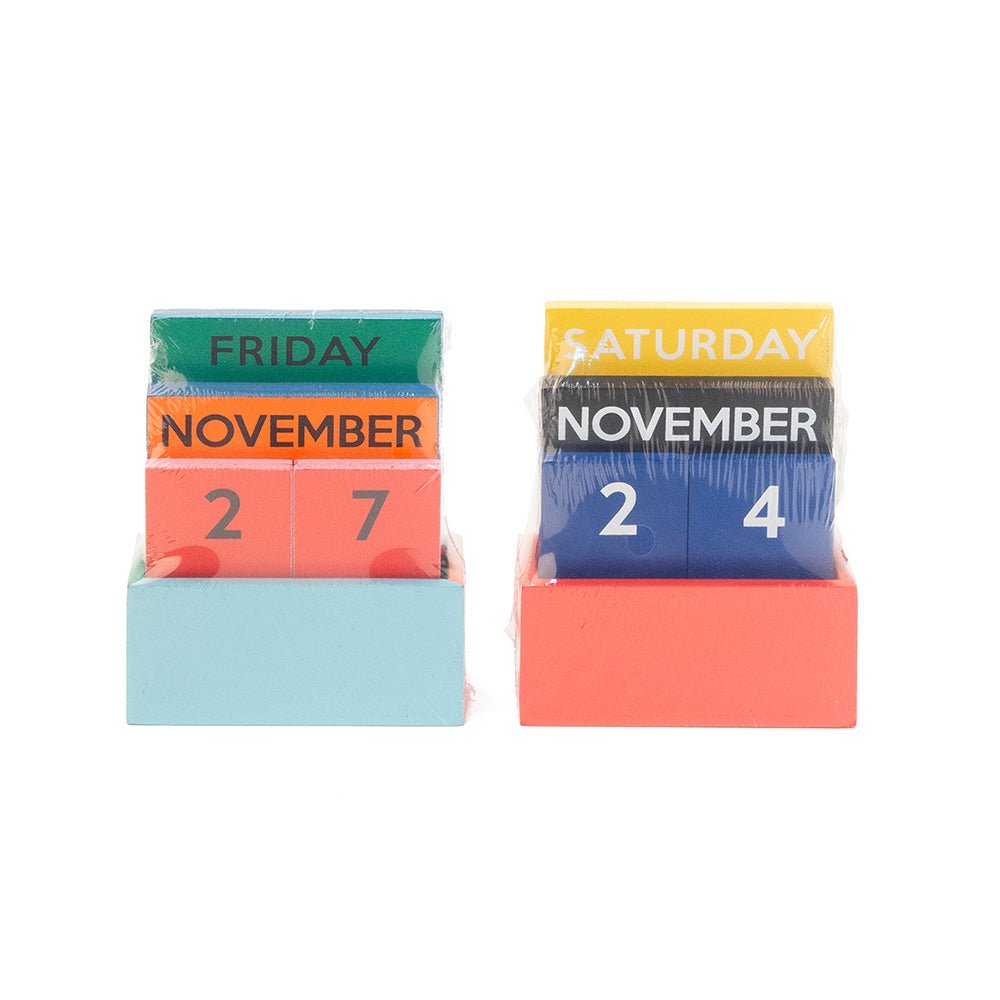 Small Rainbow Wooden Calendar