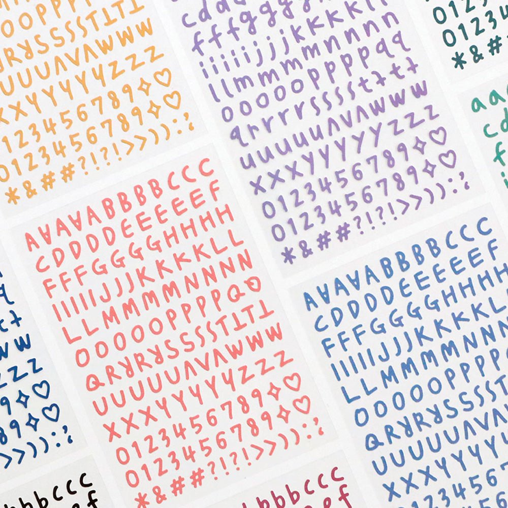 Sticker Calli Alphabet (set of 10)
