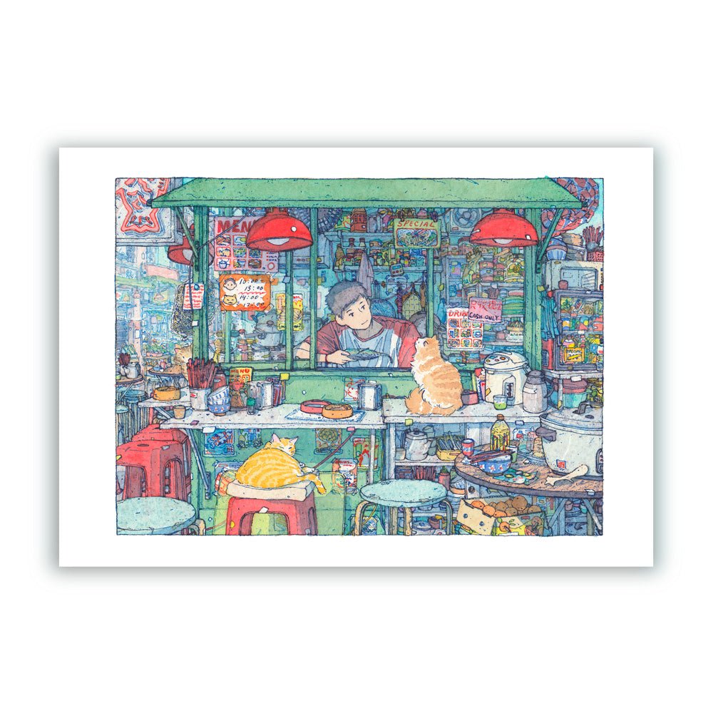 Heures de chat Impression Giclée