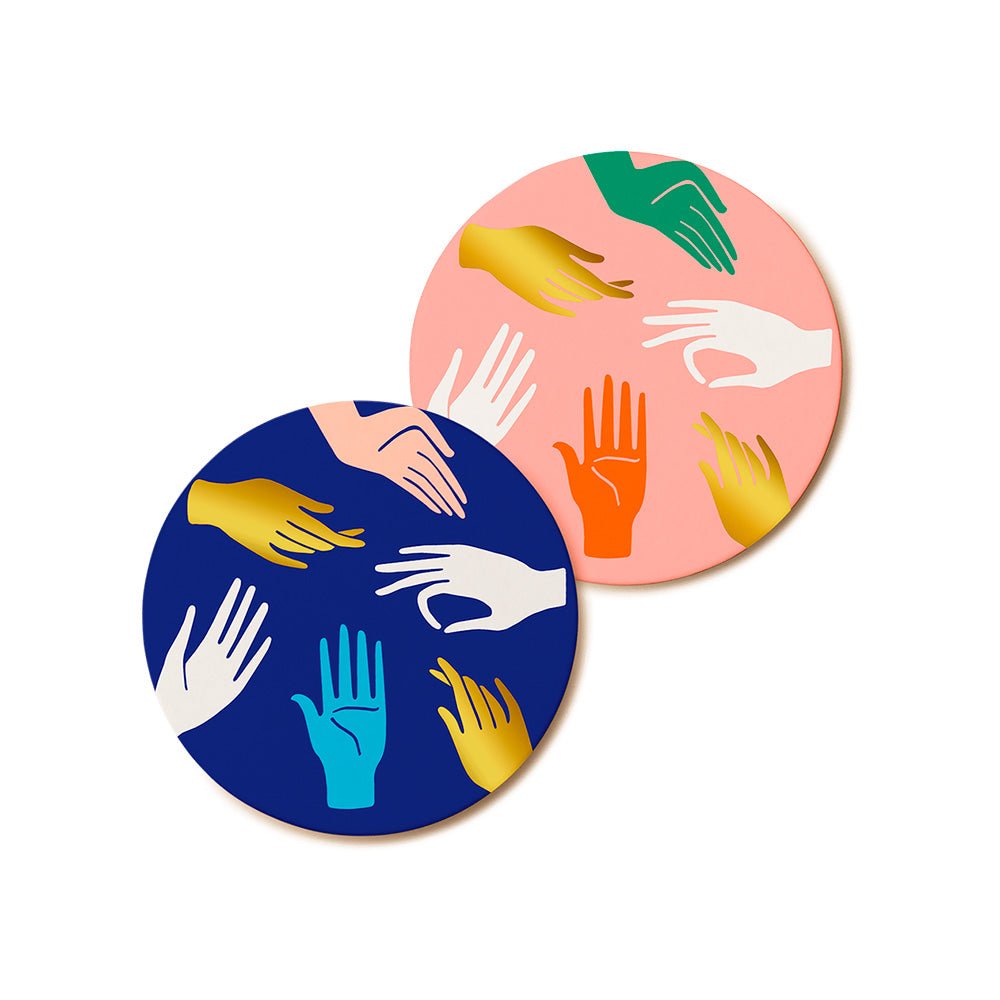 Hamsa Double Face Coasters (lot de 12)