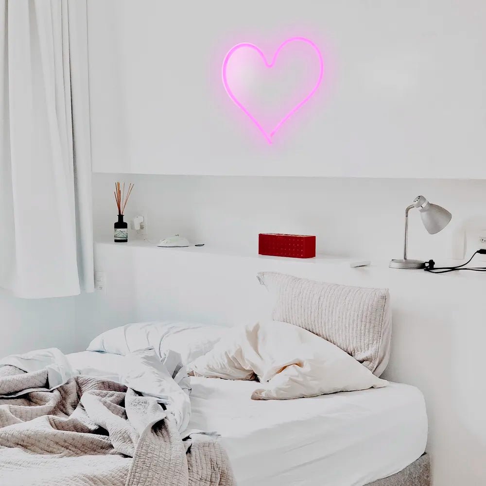 Corazón Neón Rosado