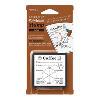 Paintable Stamp Pre-inked Coffee