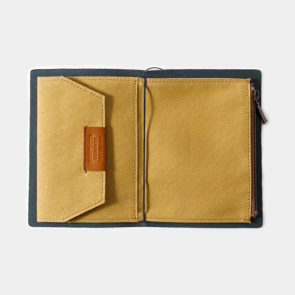 TF Passport Size Cotton Zipper Case Beige - Passport Size