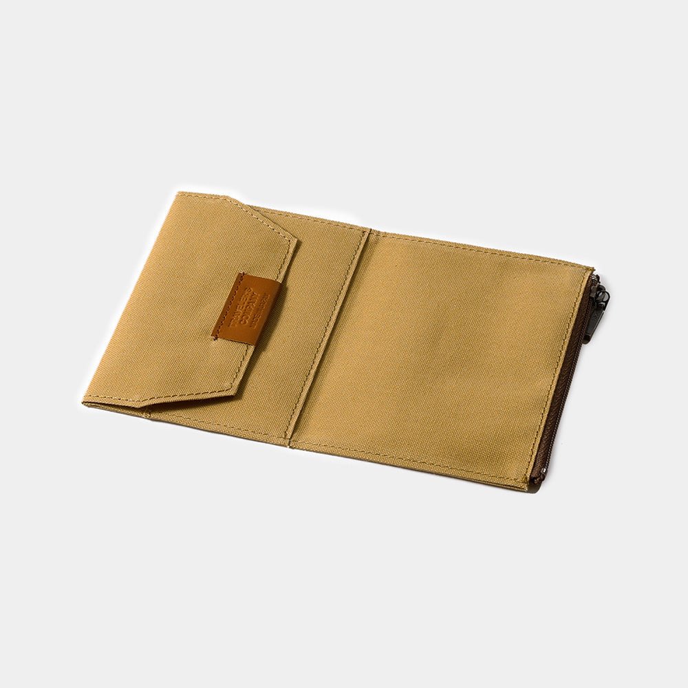 TF Passport Size Cotton Zipper Case Beige - Passport Size