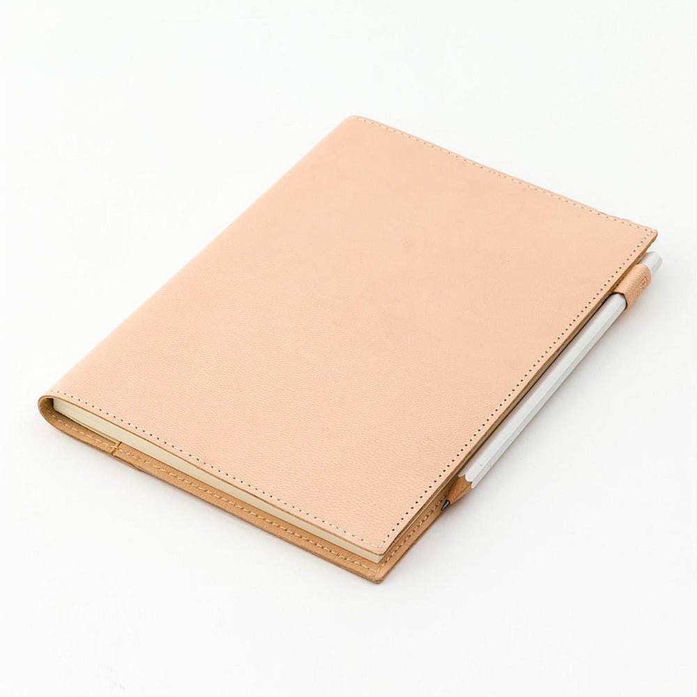 Couverture en peau de chèvre pour carnet MD A5