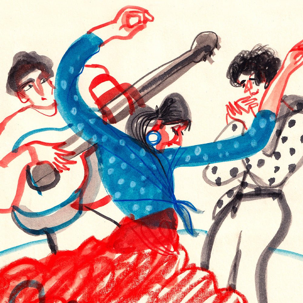 Spanish Flamenco - Cuadro Flamenco Giclée Print