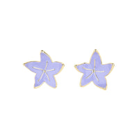 Pendientes Flor Campanilla Morada