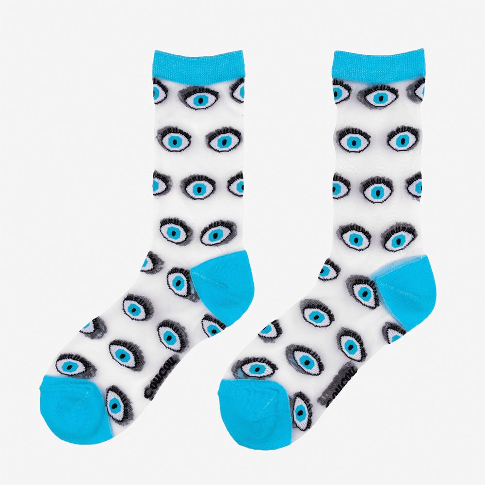 Chaussettes Transparentes Œil Bleu