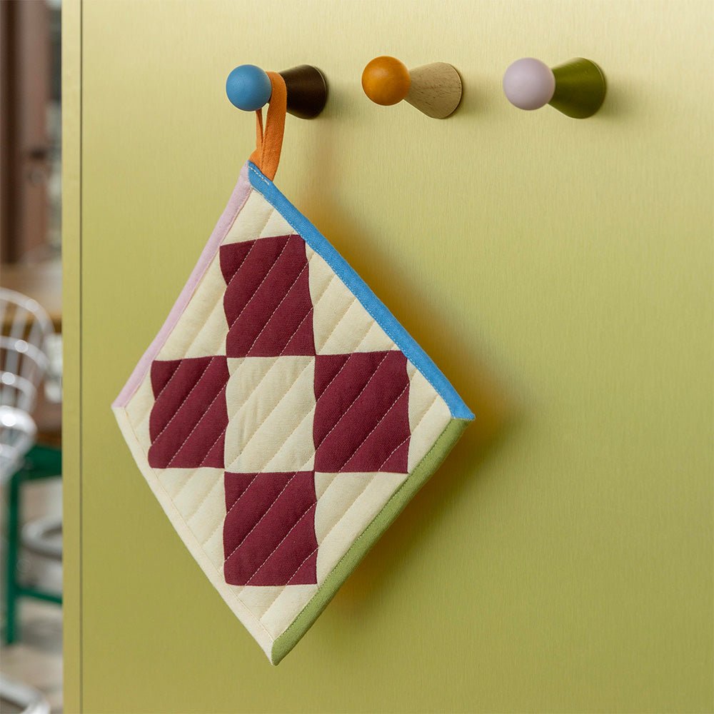 Hook Halma Burgundy (set of 2)