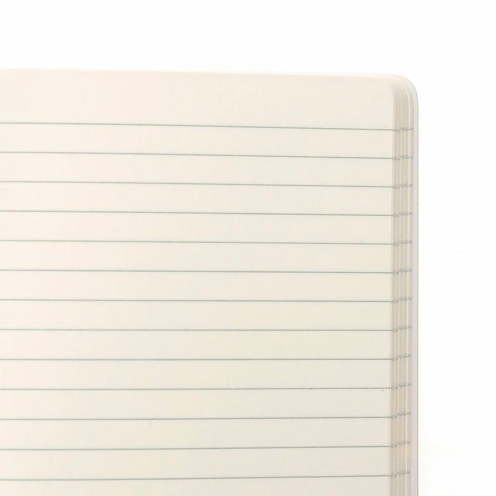 Soft PP Notebook A5 Ruled White
