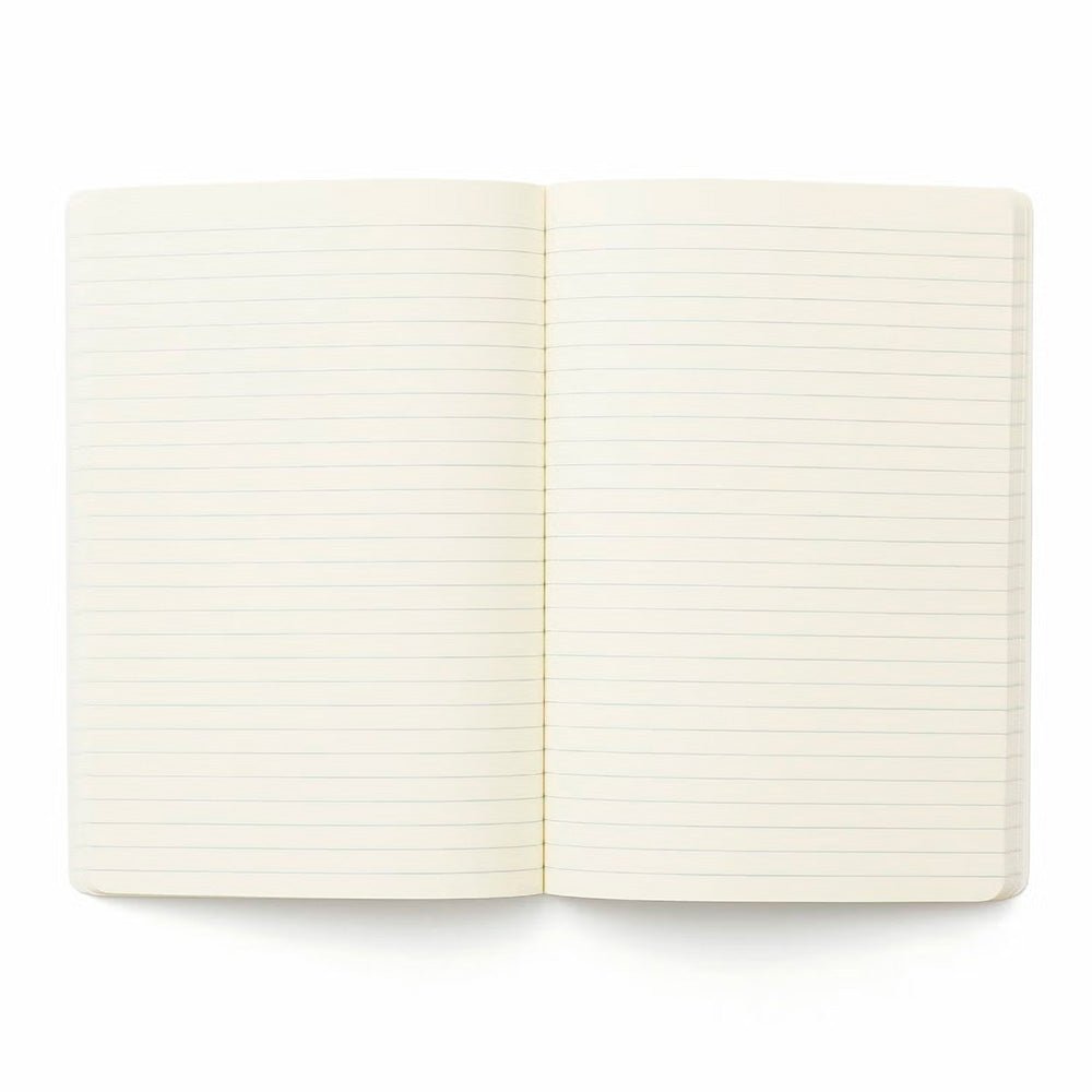 Soft PP Notebook A5 Ruled White
