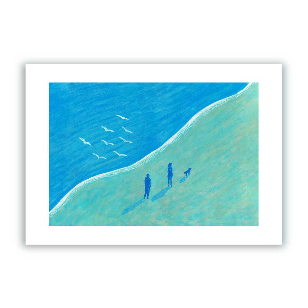 Journal visuel de plage Giclée Print A4