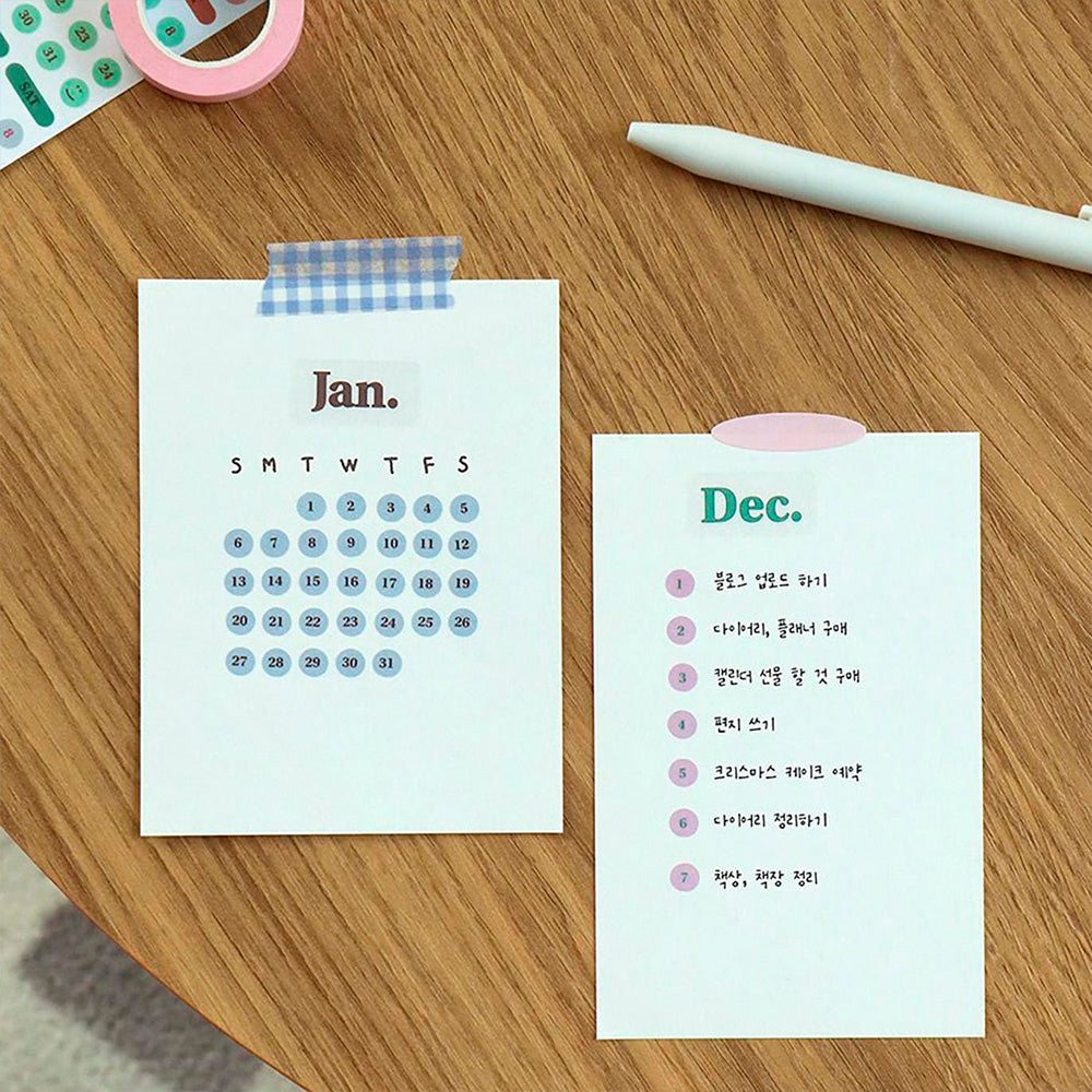 Pegatinas Calendario 03 Vintage