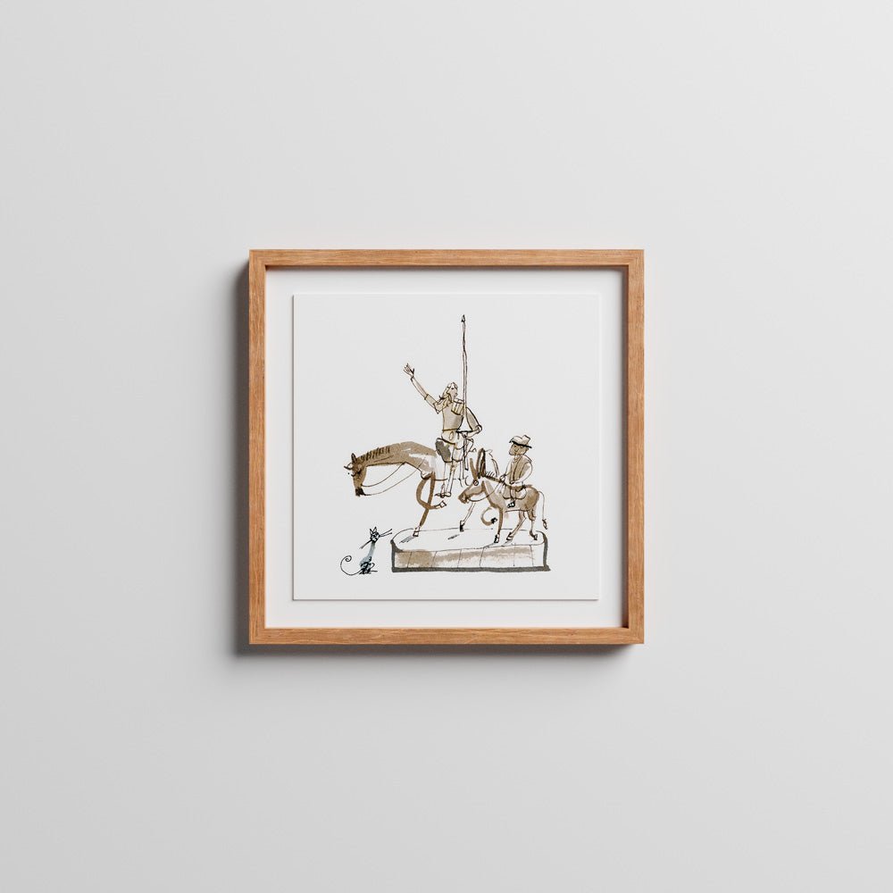 Don Quijote y Sancho Panza Giclée Print
