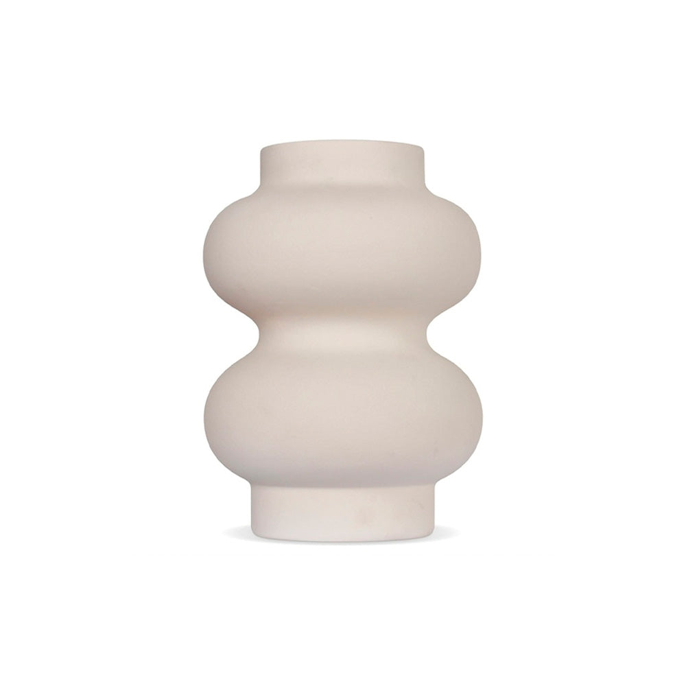 Vase double en céramique blanche