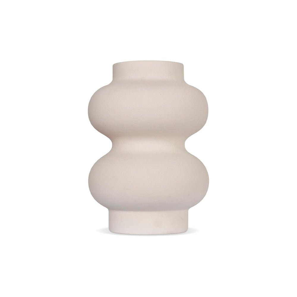 Vase double en céramique blanche