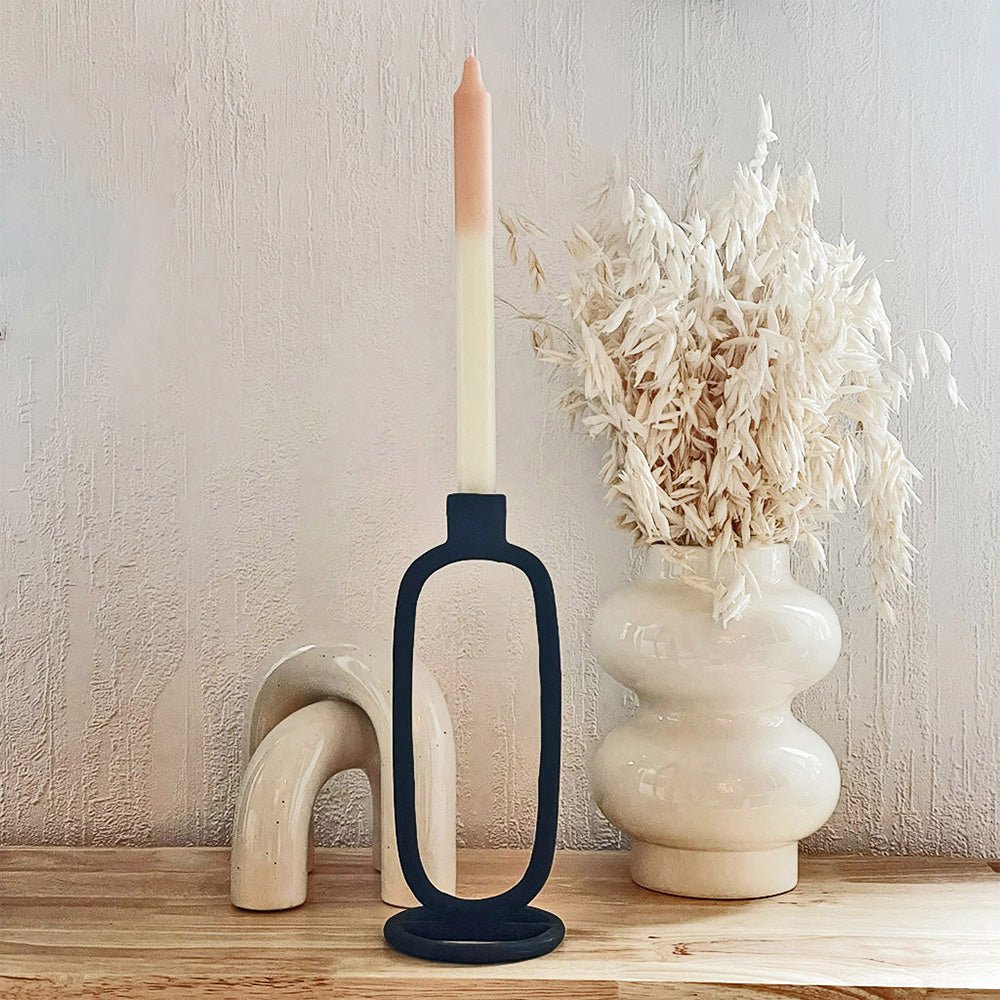 Vase double en céramique blanche