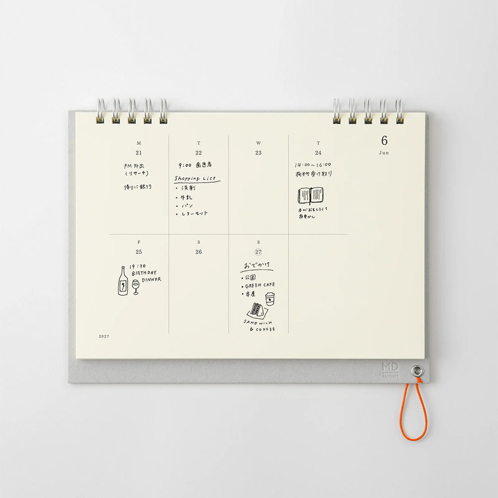 MD Calendario de Escritorio Semanal 2027