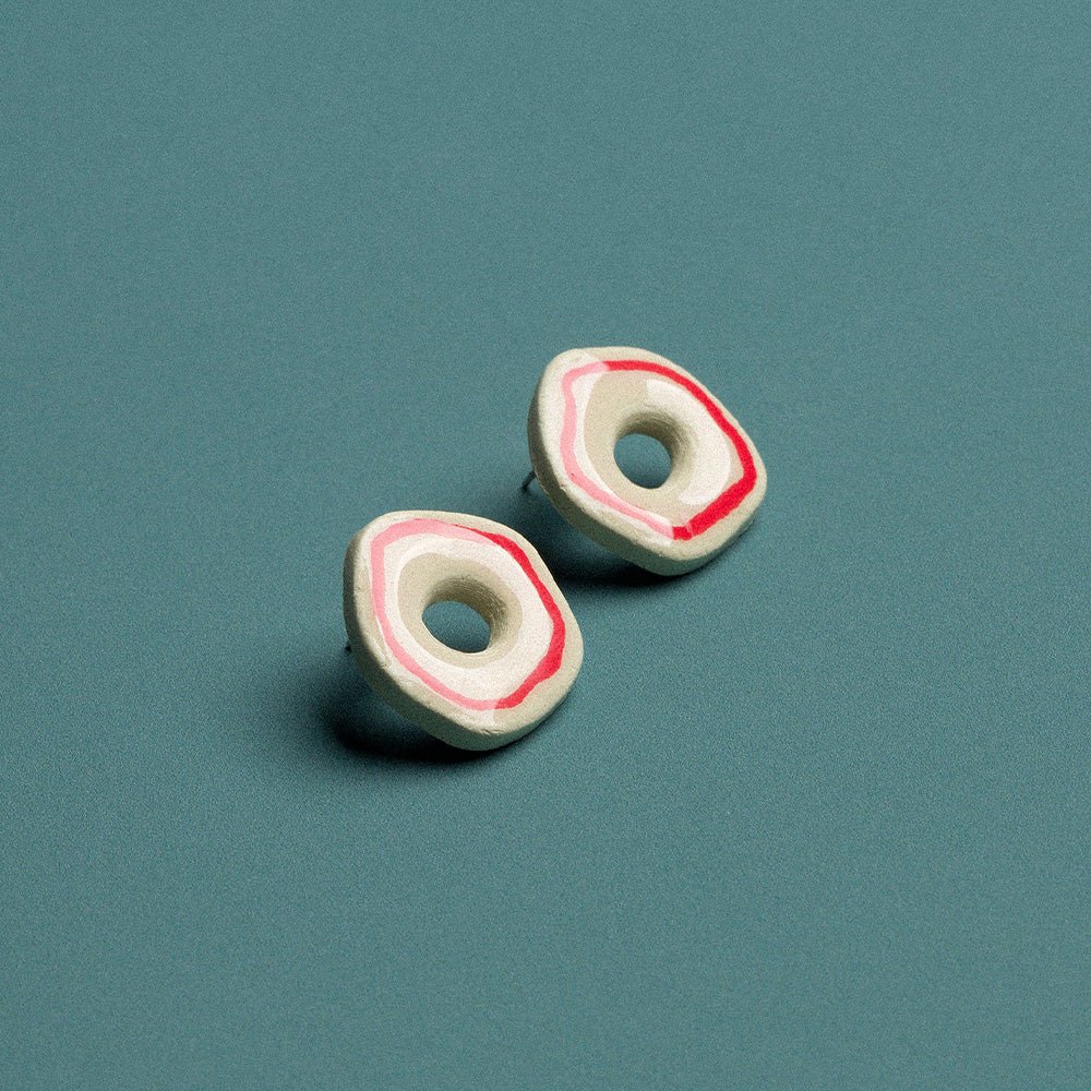 Boucles d'oreilles Donut Ligne Rouge