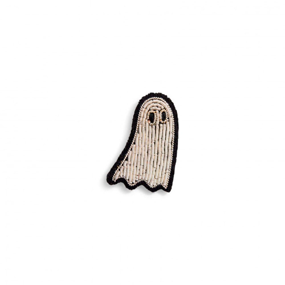 Ghost Hand Embroidered Brooch