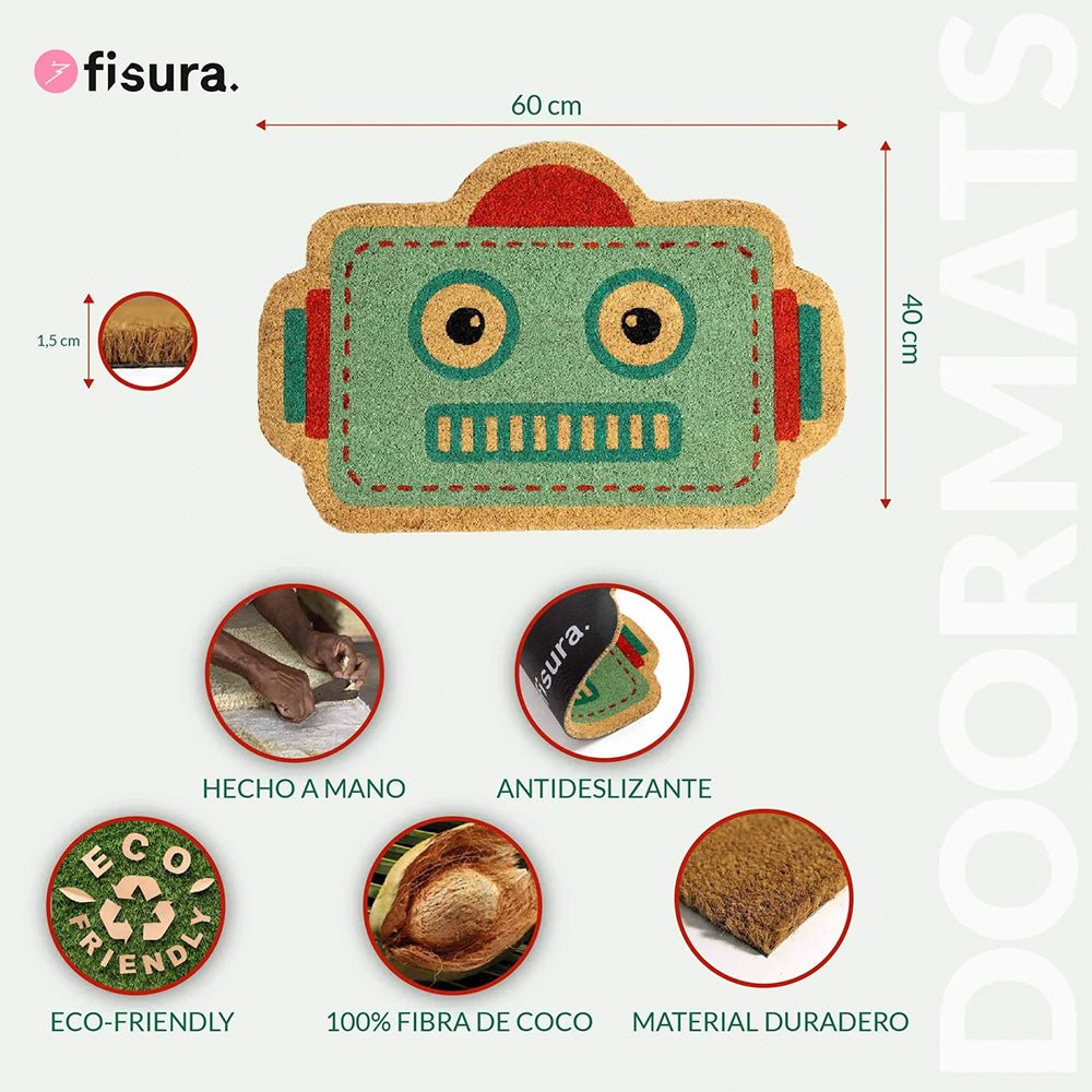 Felpudo Robot Azul