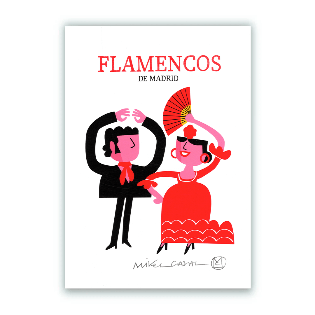 Flamencos Letras Giclée Print