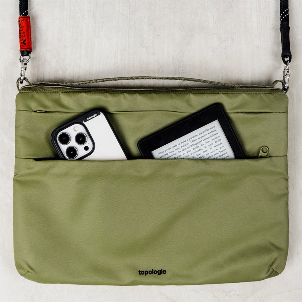 Sac plat grand noir sec