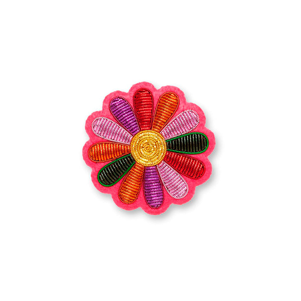 Funky Daisy Embroidered Brooch