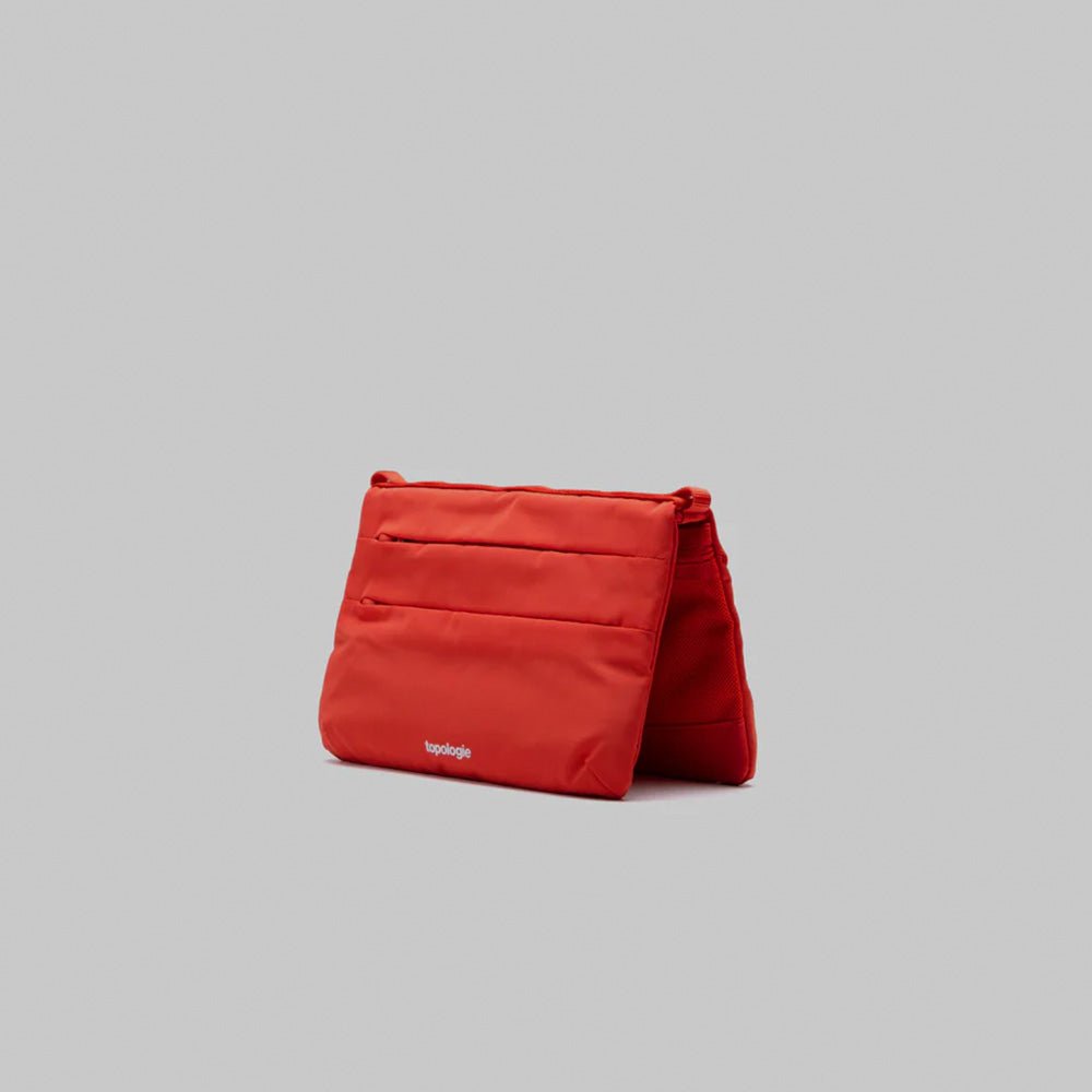 Sacoche plate petite Topology Red Tech Sateen
