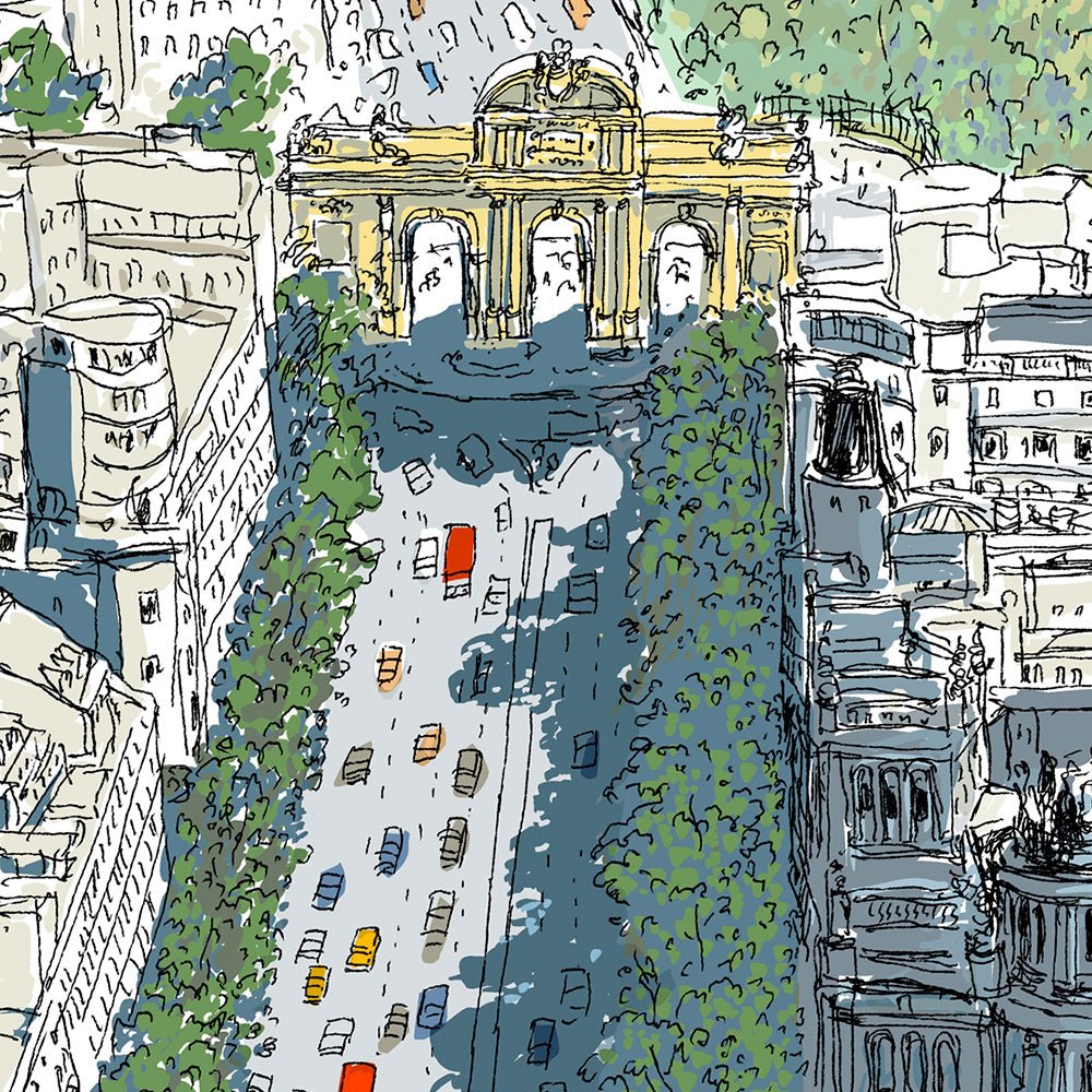 Fuente de Cibeles - Puerta de Alcalá Impresión Giclée
