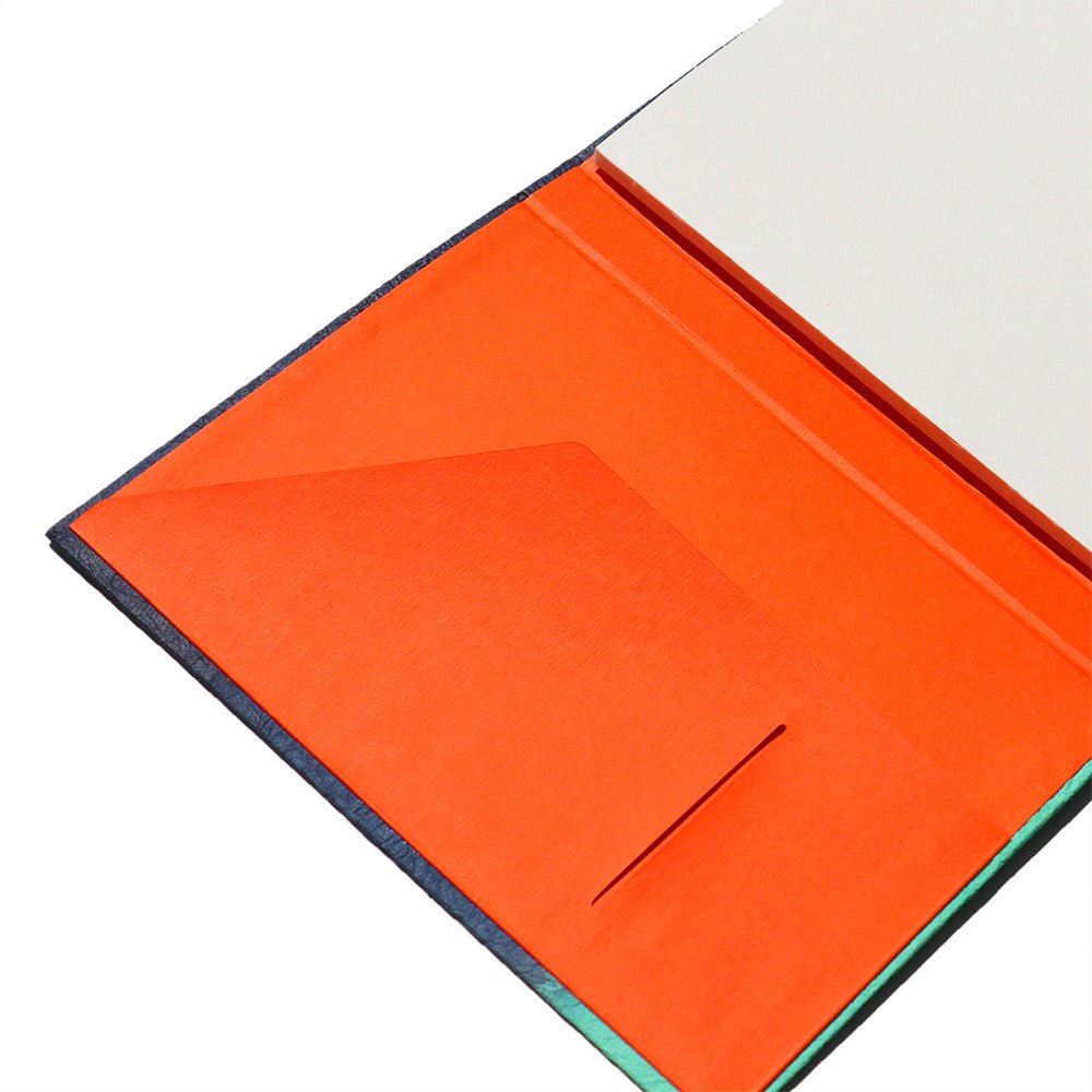 Gugimfolio Navy Mint Edge A6 Plain