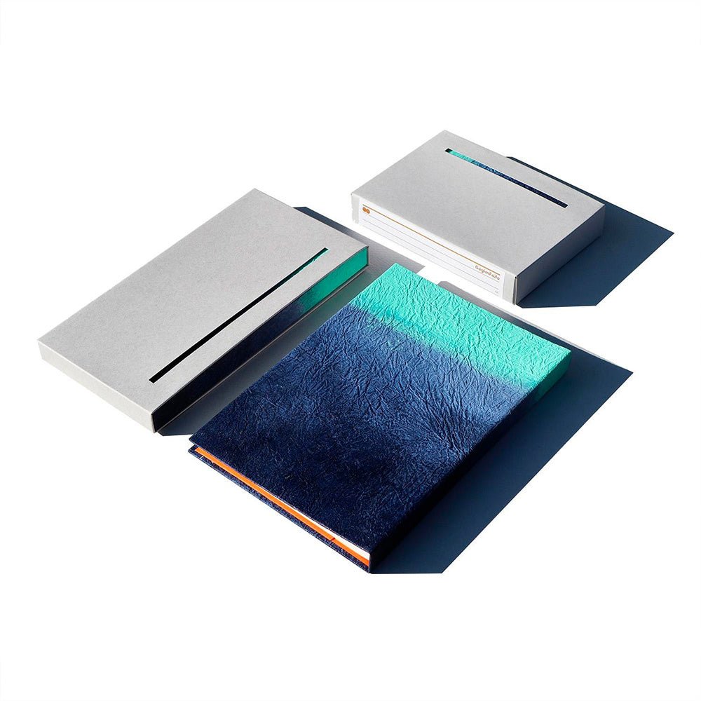 Gugimfolio Navy Mint Edge A6 Plain