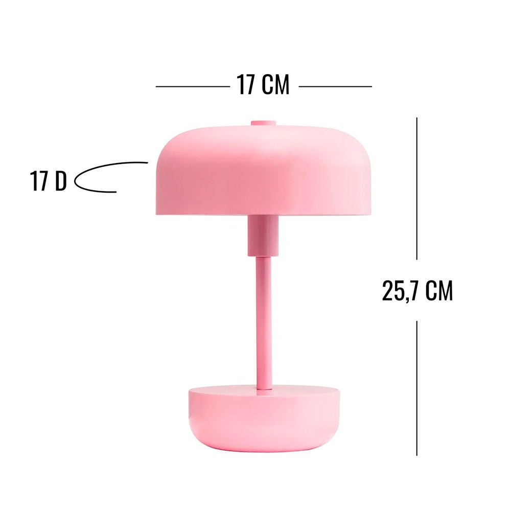 Haipot Pink Rechargeable LED Table Lamp