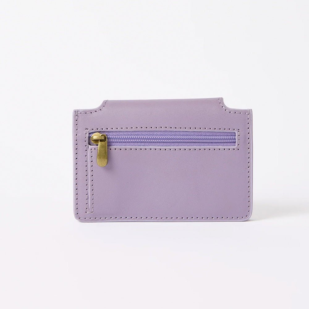Portefeuille Harmonica - Cuir classique lavande