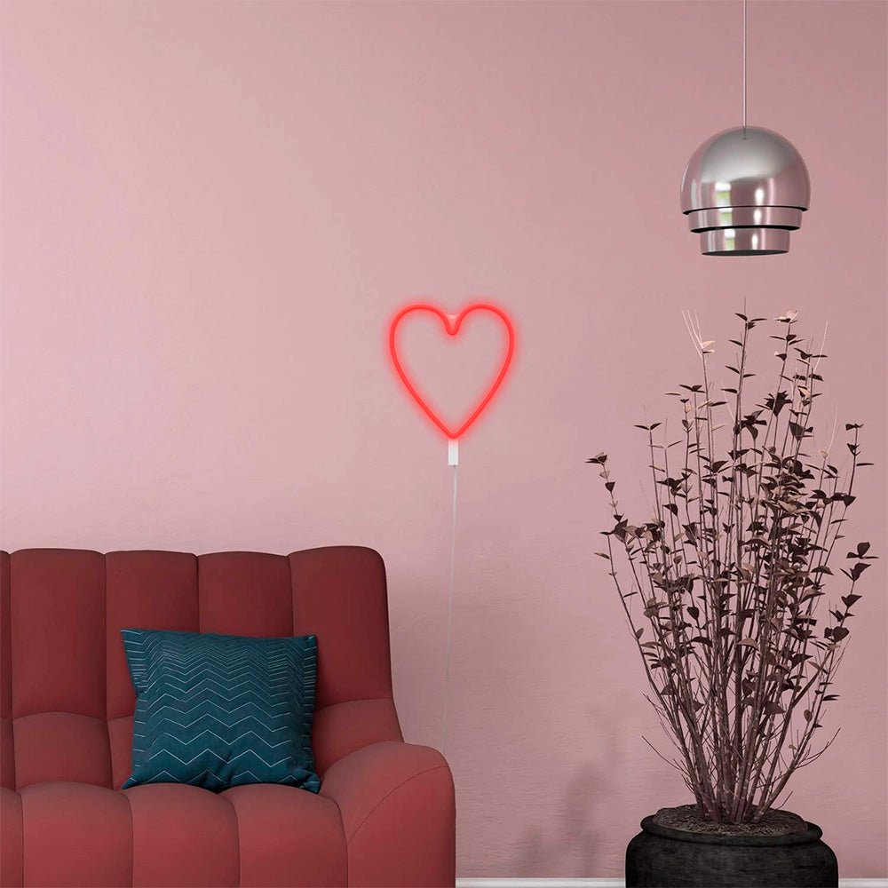 Lamp Led Neon - Heart Red
