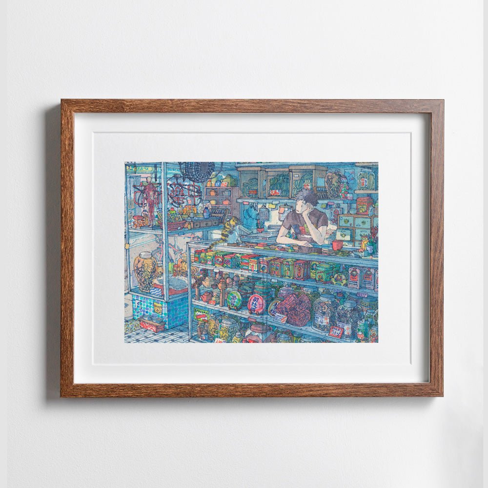 Impression giclée d'une herboristerie